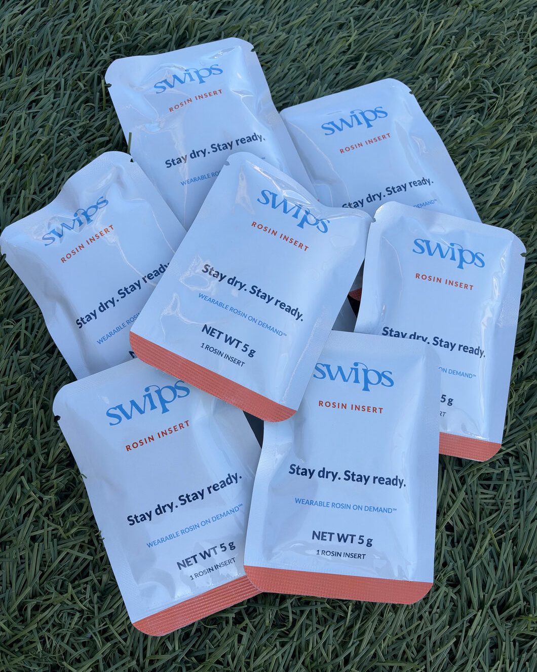 Lighter Feel rosin insert sachets with orange bars